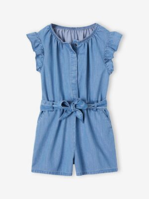 Vertbaudet Mädchen Jumpsuit aus Light-Denim