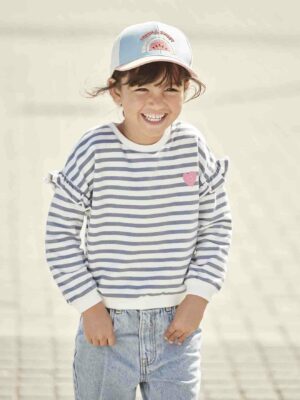 Vertbaudet Mädchen Ringel-Sweatshirt