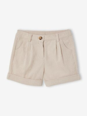 Vertbaudet Mädchen Shorts aus Cord puder