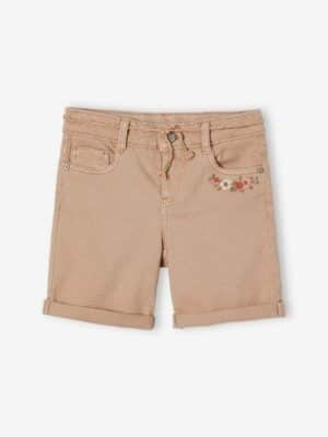 Vertbaudet Mädchen Shorts mit Blumenstickerei