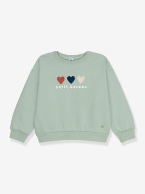 Petit Bateau Mädchen Sweatshirt mit Stickerei PETIT BATEAU mandel