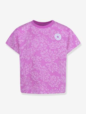 Converse Mädchen T-Shirt mit Blumen CONVERSE pastell