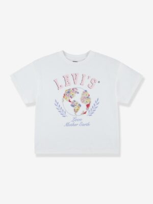 Levis Kid's Mädchen T-Shirt mit Schriftzug Levi's