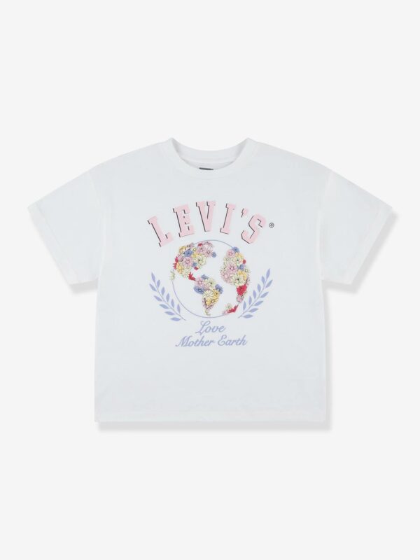 Levis Kid's Mädchen T-Shirt mit Schriftzug Levi's