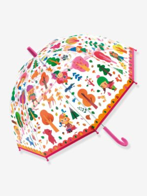 Djeco Transparenter Kinder Regenschirm WALD DJECO