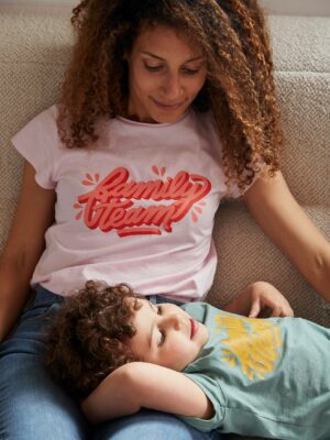 Vertbaudet Damen T-Shirt FAMILY TEAM