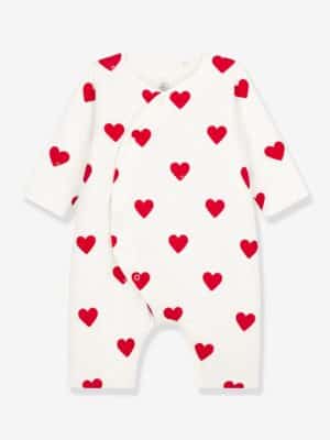 Petit Bateau Warmer Baby Ripp-Overall mit Herzen PETIT BATEAU